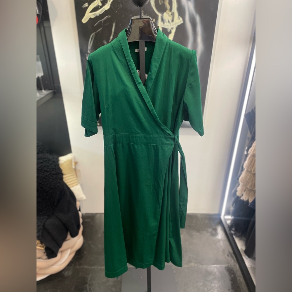 Orvana Green Wrap Dress